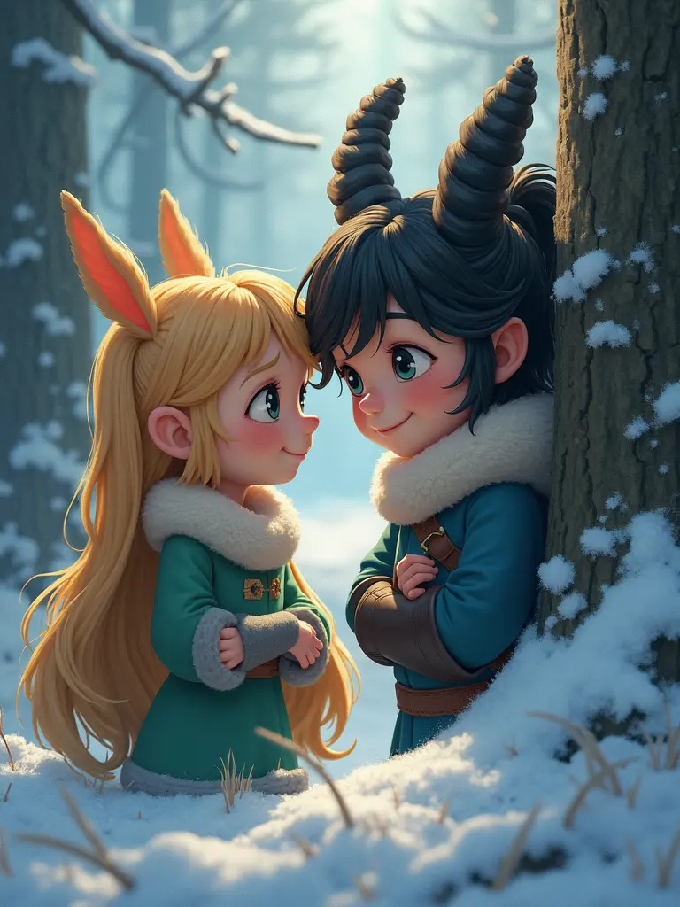 The princess of the snowy northern country is in search of a brave knight and a magical animal companion.