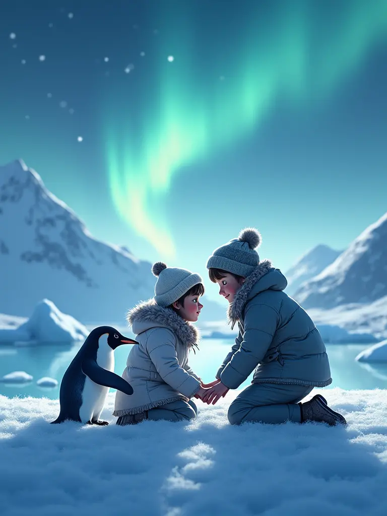 Amistad y aventuras en el mundo mágico bajo el hielo de la Antártida