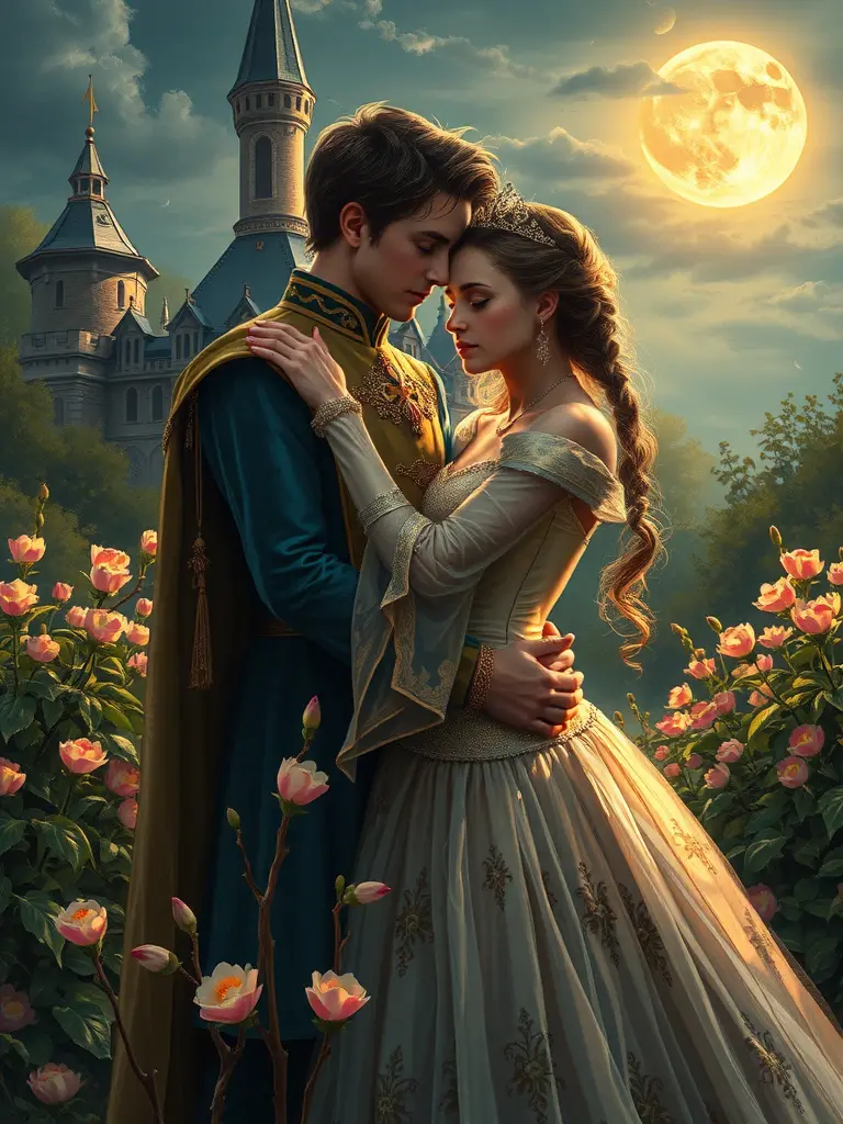 Il viaggio spirituale della principessa sotto la luna e del principe coraggioso.