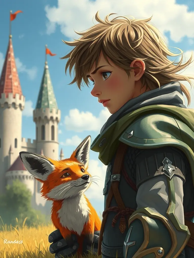 Cavallers animals sota el sol radiant i el castell de somni