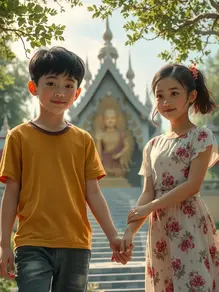 Ojú-òru ti o ni imọlẹ oṣupa pẹlu ọgba ìmìràn àti irúnmọ̀ràn àlá.