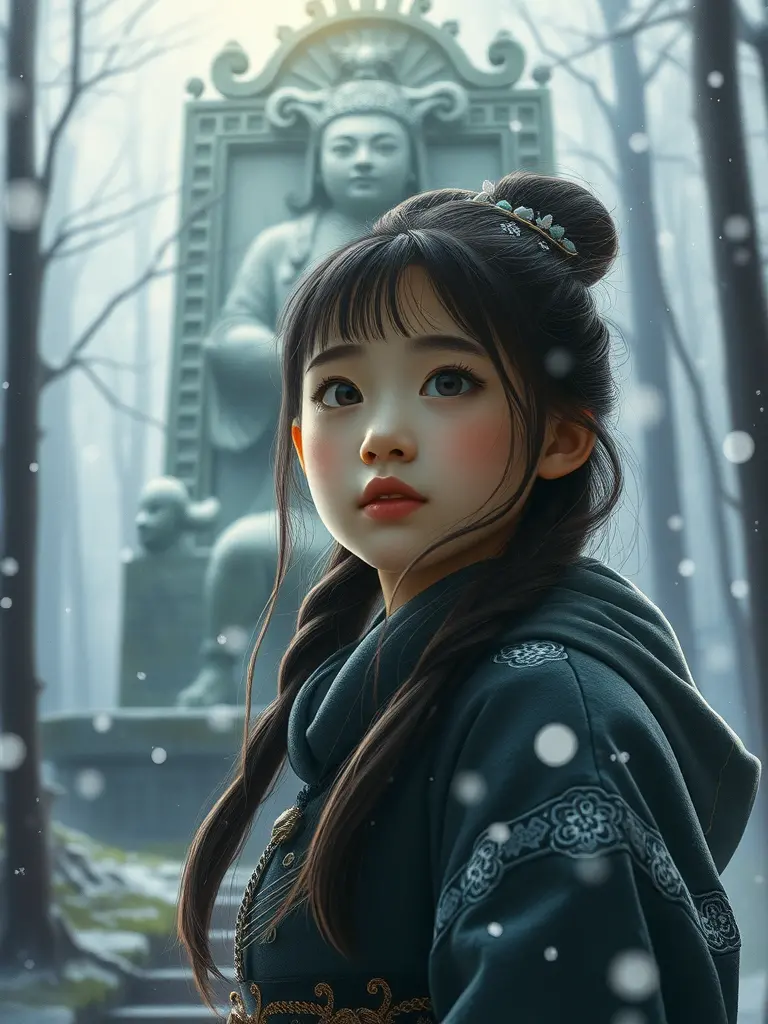 白雪覆盖的古老智慧与心灵的觉醒