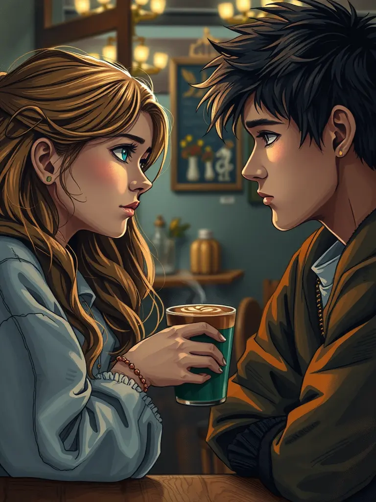 ในความฝันของกาแฟใต้ท้องฟ้าห星 ดาวกับเทพเจ้าแทรกสลับกัน