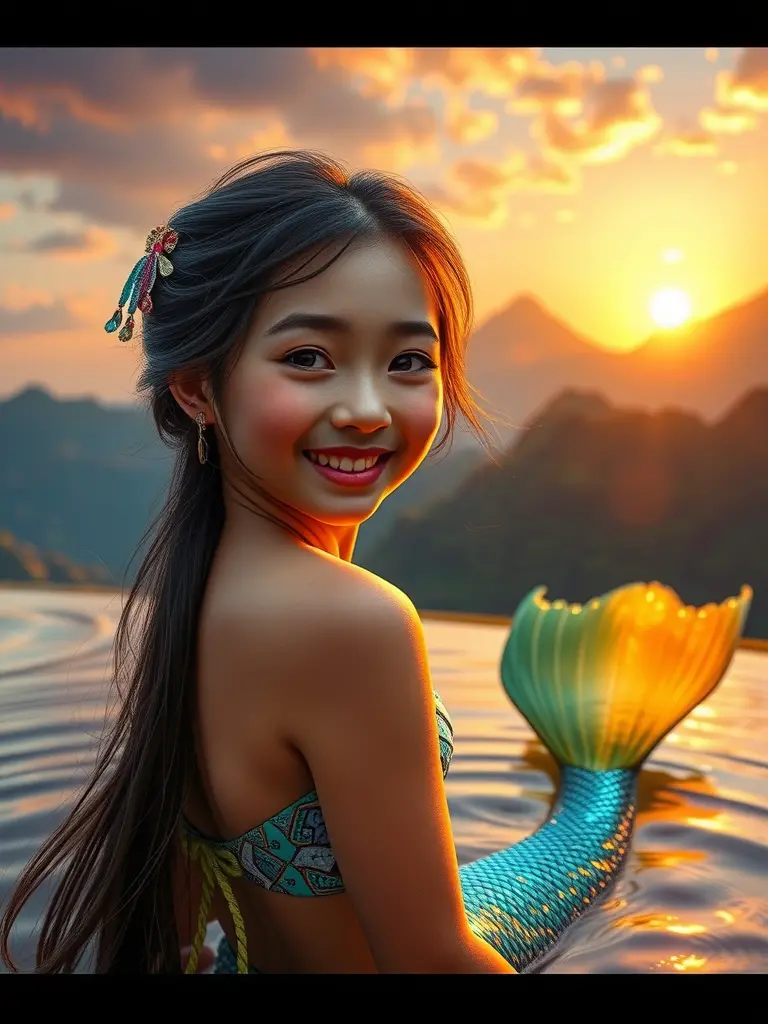 สาวใจดีใต้ทะเลกับความฝันไร่ขั้นบันได