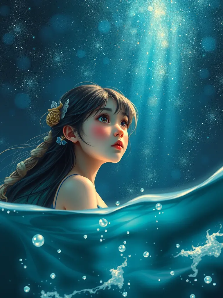 星の光の下の海洋冒険と幻想的な旅