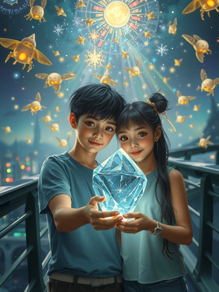 Alla fine della galassia incontro una sfera di luce che canta.