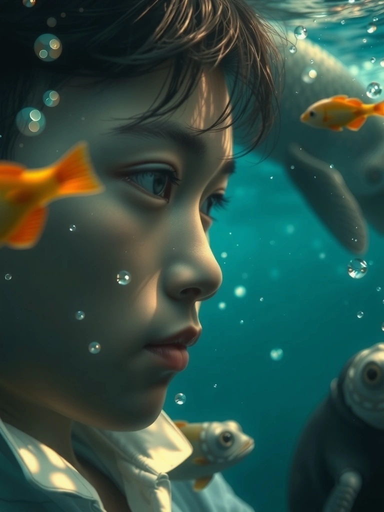 Hành trình huyền diệu giữa ánh trăng tĩnh lặng và màu xanh thẳm.