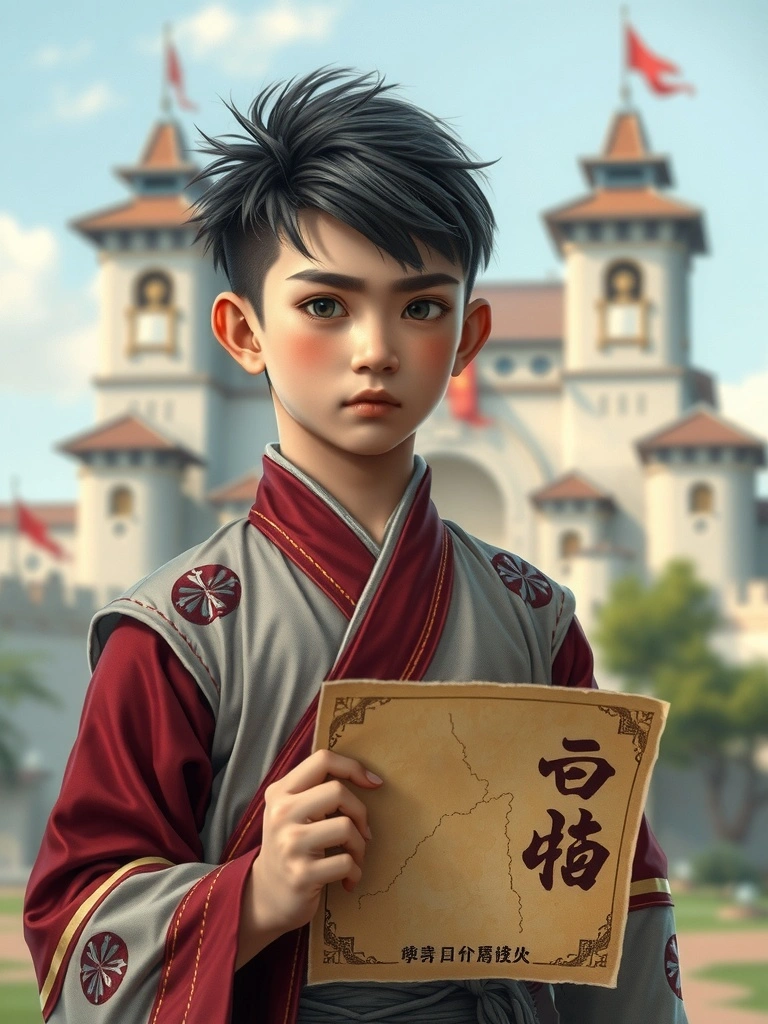 Sáng sớm sương mù, dưới tường thành, chàng trai luyện võ.