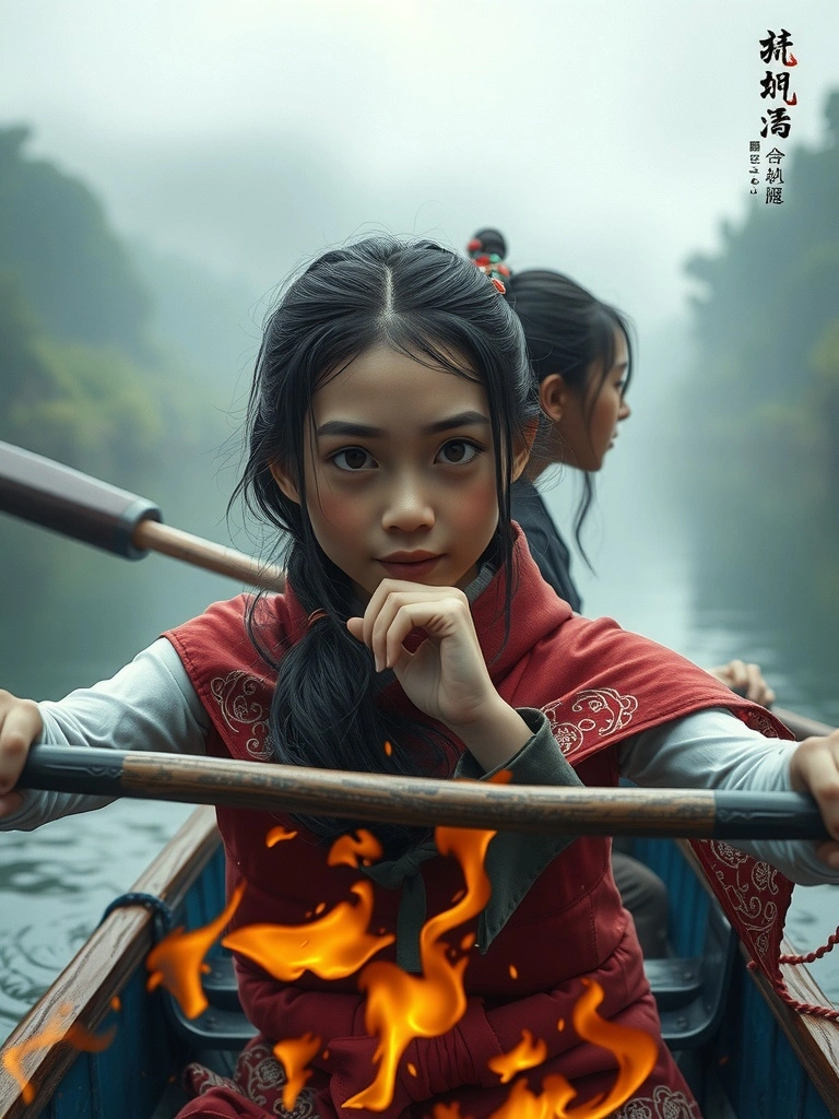 Hồ Lưu Ly và cuộc gặp gỡ kỳ diệu giữa ánh trăng và cái chao tay.