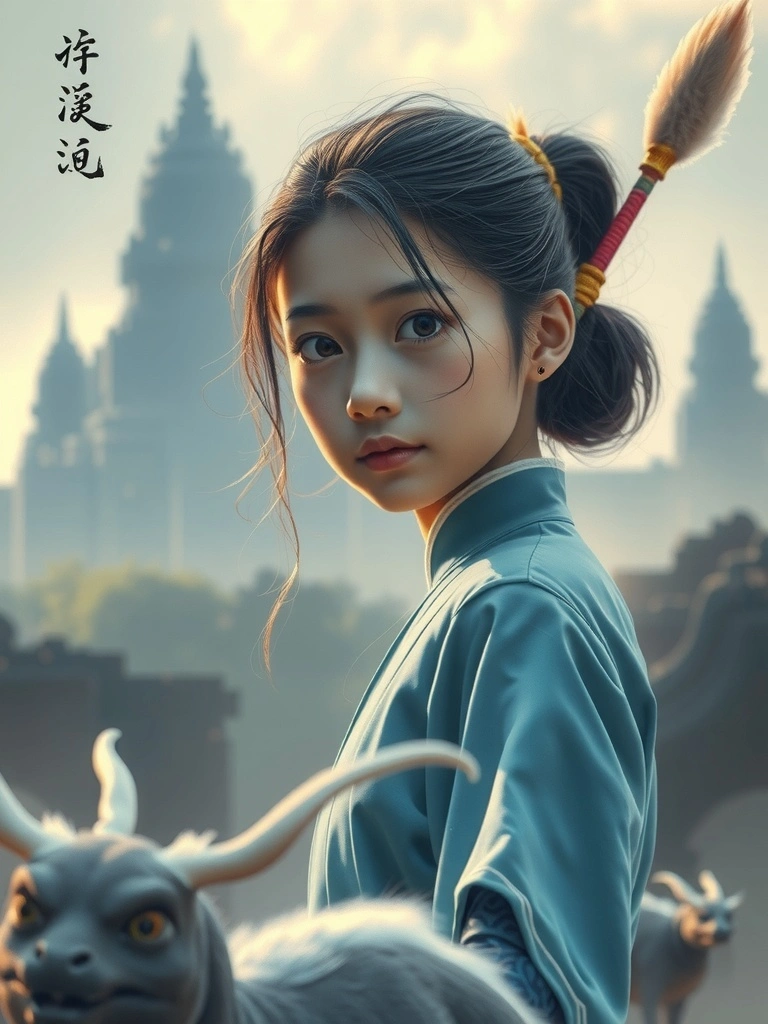 青鸞羽影穿梭石林夢境