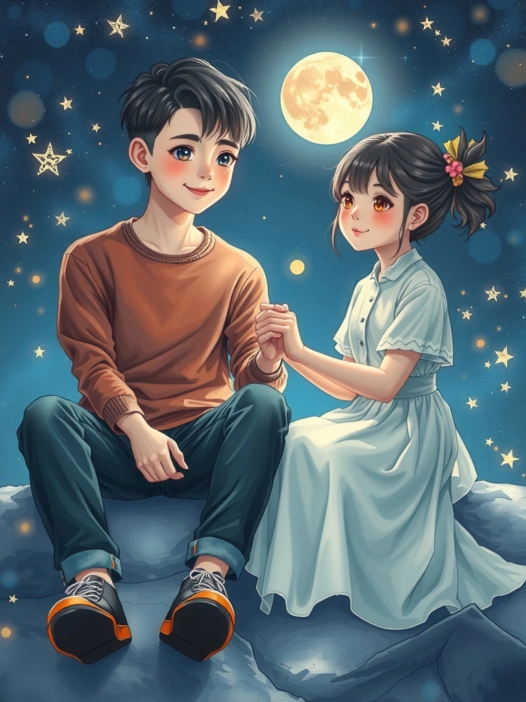 銀光下一起跳舞的兩顆心