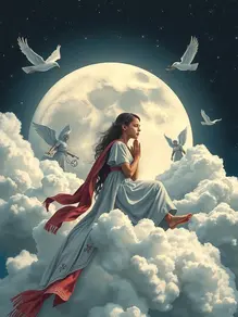 سفر قمر و دختر ستاره ها