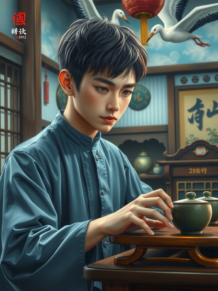 雲端茶館裡月光下的仙人夜話