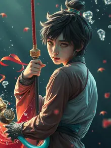 藍光漩渦深處尋夢旅人